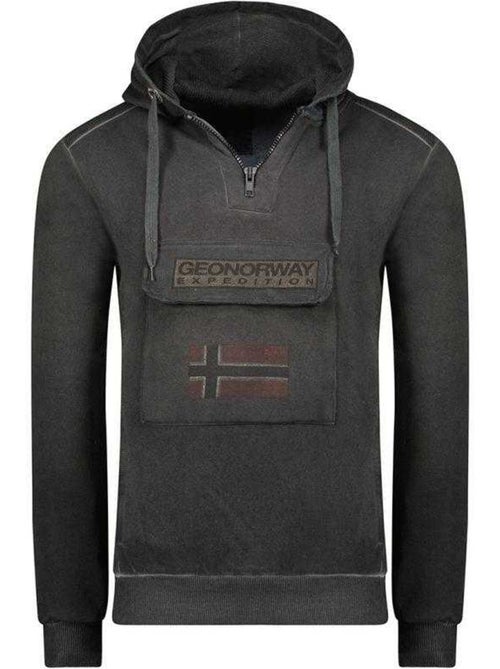 Sudadera gymclass eo diseño insignia de teñida con nudos para hombre - geographical norway - Kiabi