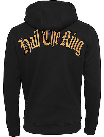 Sudadera hail the king diseño estampado en espalda para hombre - mister tee
