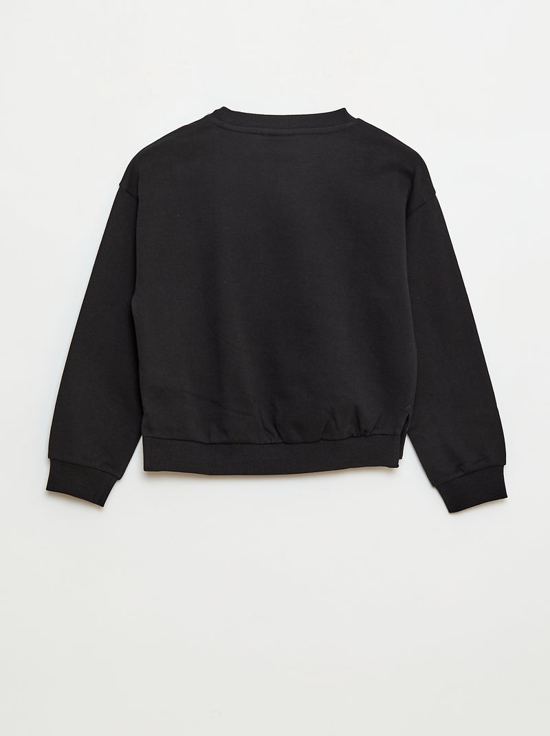 Sudadera halloween 'Disney' 'Stitch' de algodón Negro - Kiabi