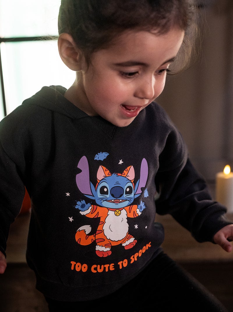 Sudadera 'Halloween' 'Disney' 'Stitch' de forro polar Gris oscuro - Kiabi