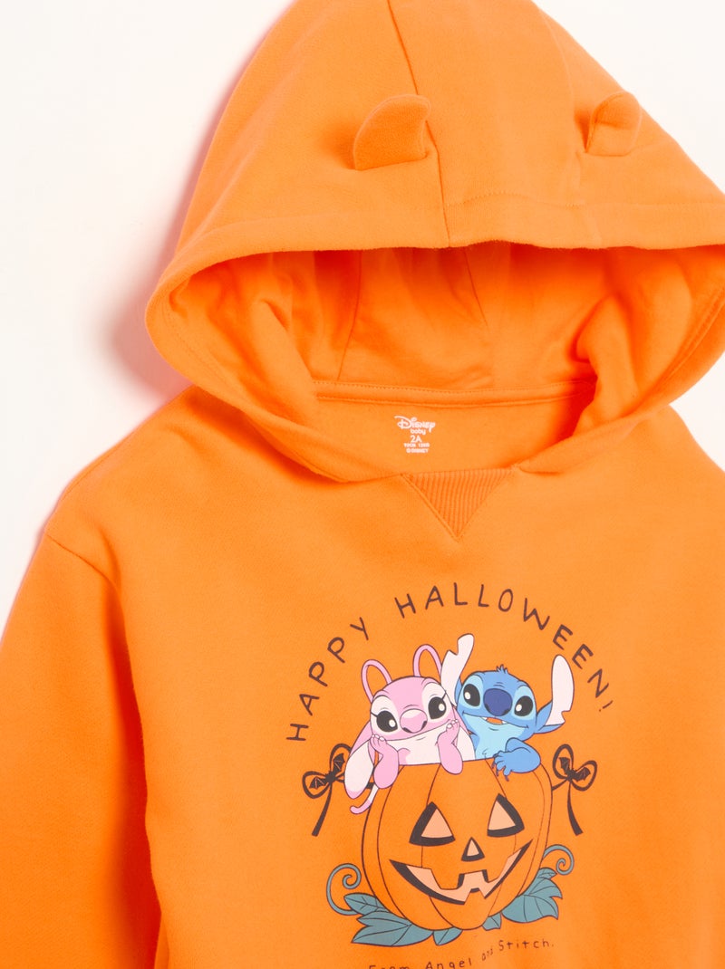 Sudadera 'Halloween' 'Disney' 'Stitch' de forro polar Naranja - Kiabi