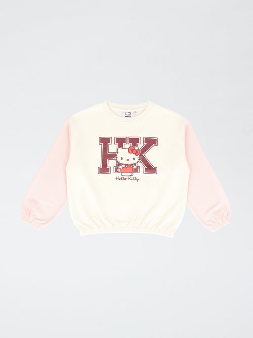 Sudadera \'Hello Kitty\' bicolor - Kiabi Sudadera \'Hello Kitty\' bicolor - Kiabi