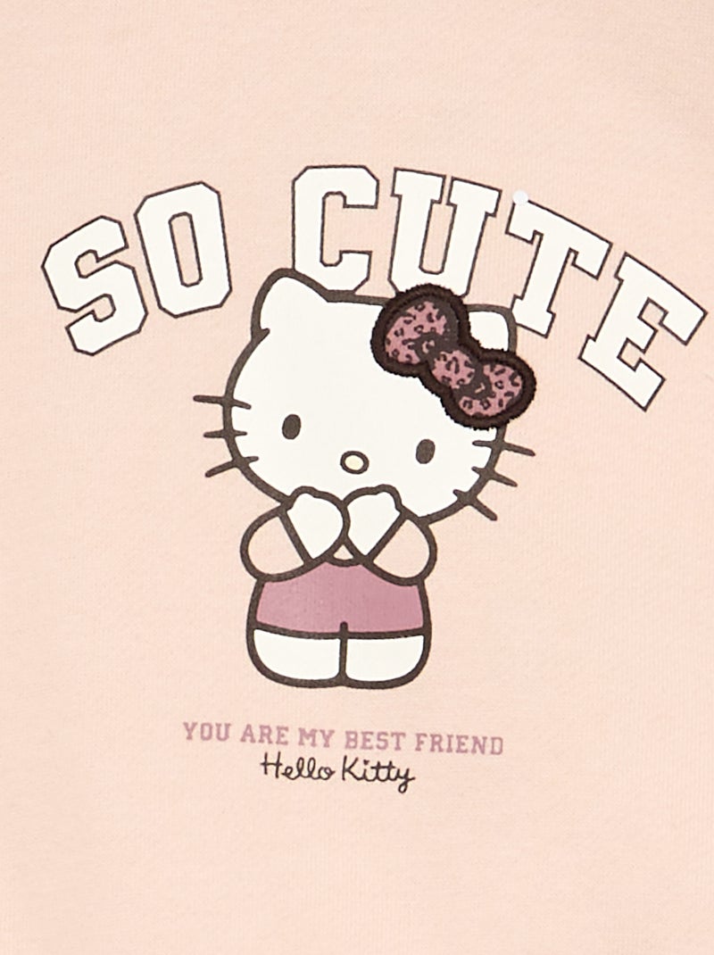 Sudadera \'Hello Kitty\' de manga larga Rosa - Kiabi