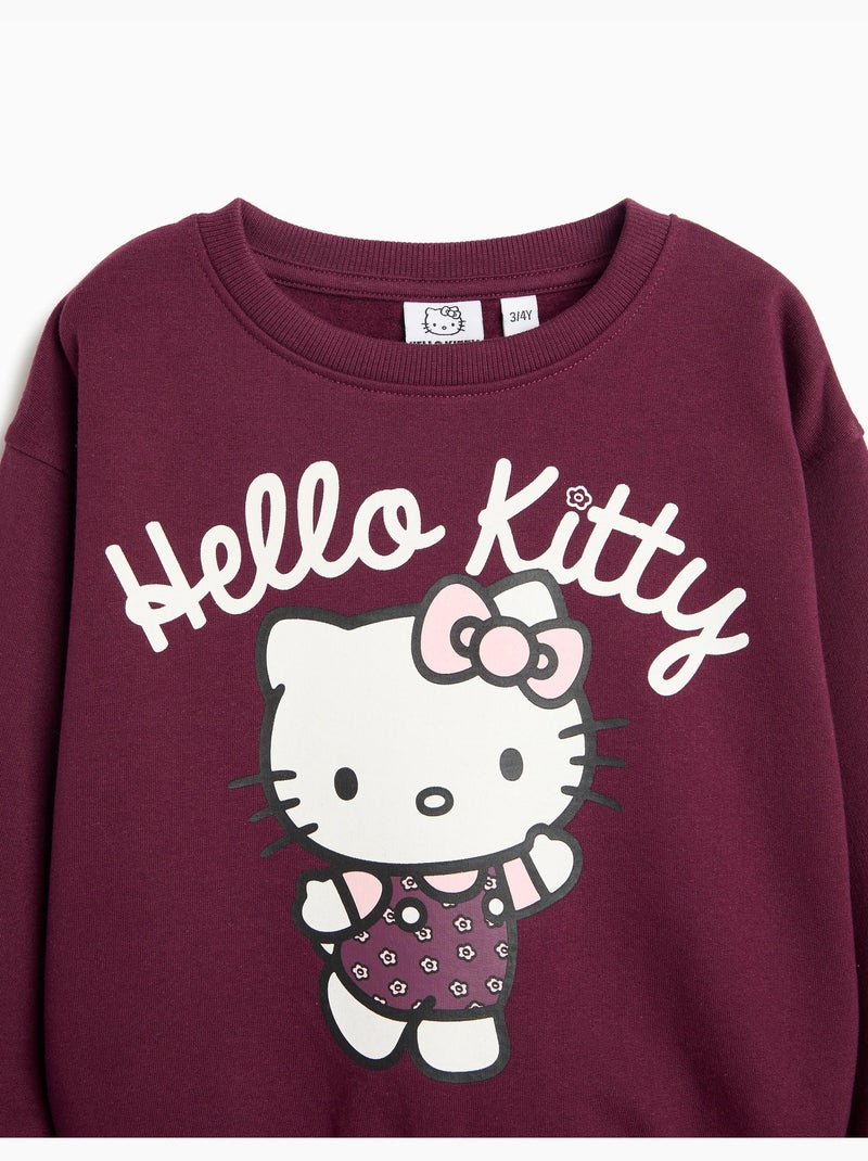 Sudadera 'hello kitty', mo fashion Violeta - Kiabi