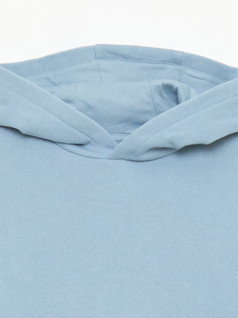 Sudadera holgada con capucha Azul - Kiabi