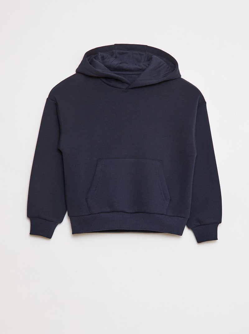 Sudadera holgada con capucha Azul - Kiabi