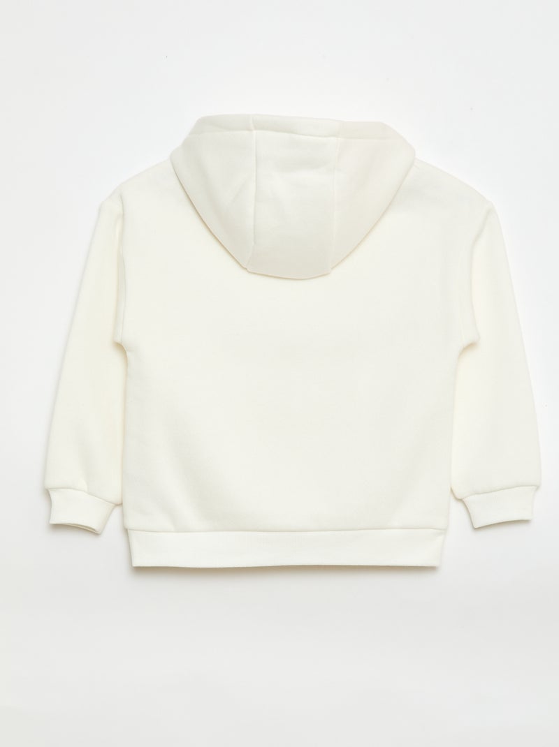 Sudadera holgada con capucha Beige - Kiabi