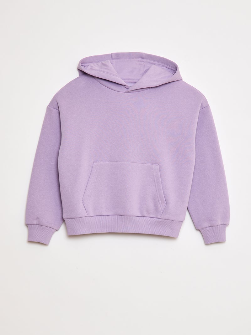 Sudadera holgada con capucha Purpura - Kiabi