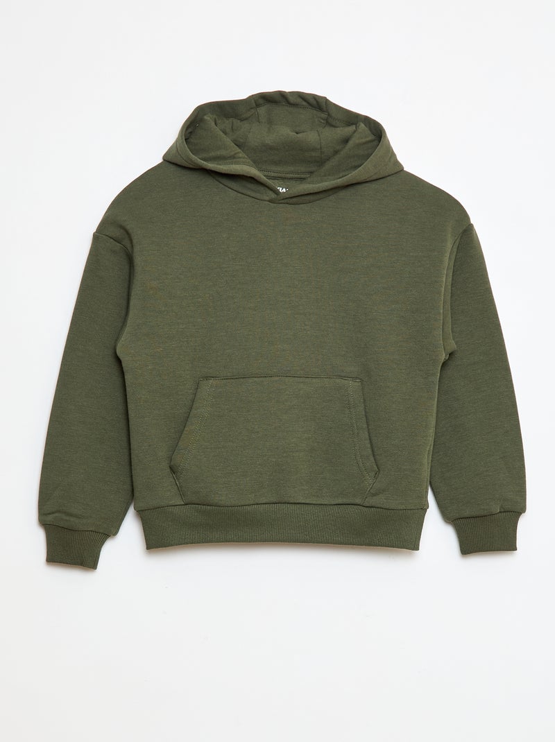 Sudadera holgada con capucha Verde - Kiabi
