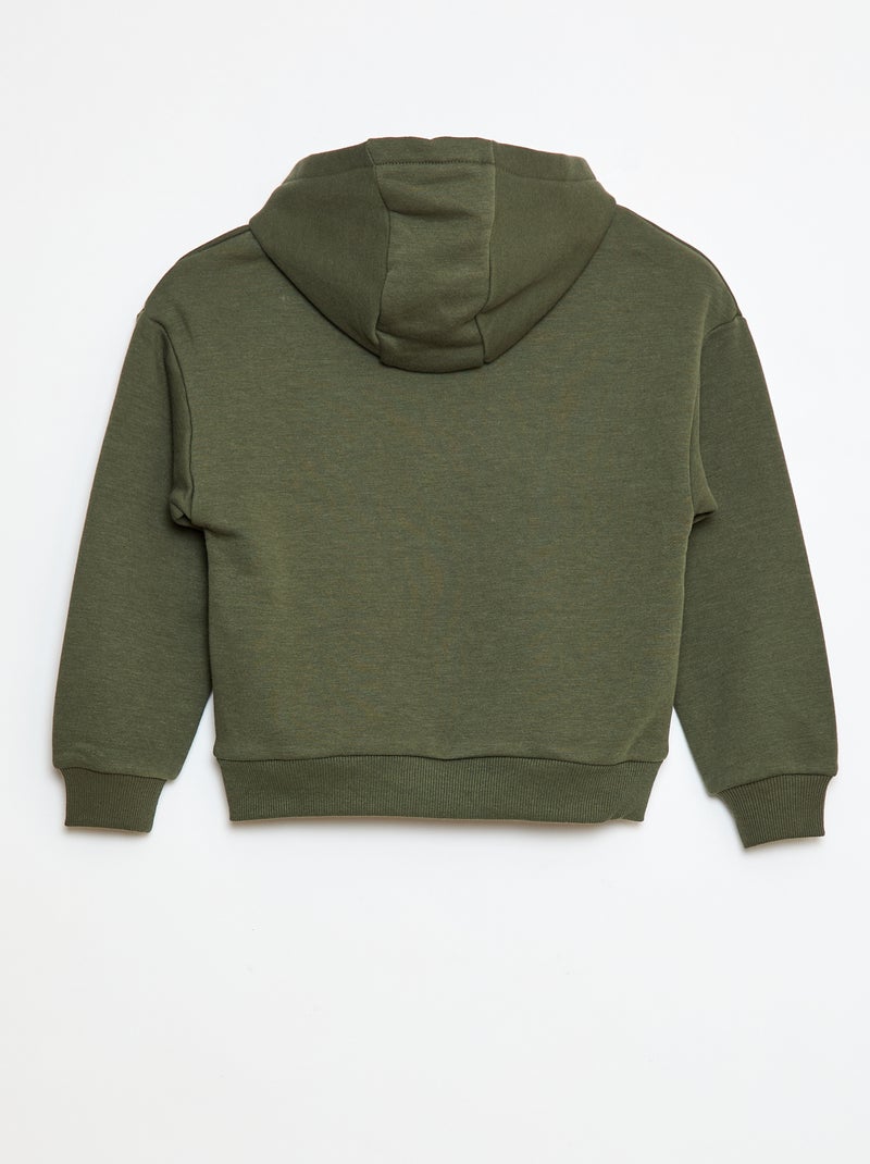 Sudadera holgada con capucha Verde - Kiabi