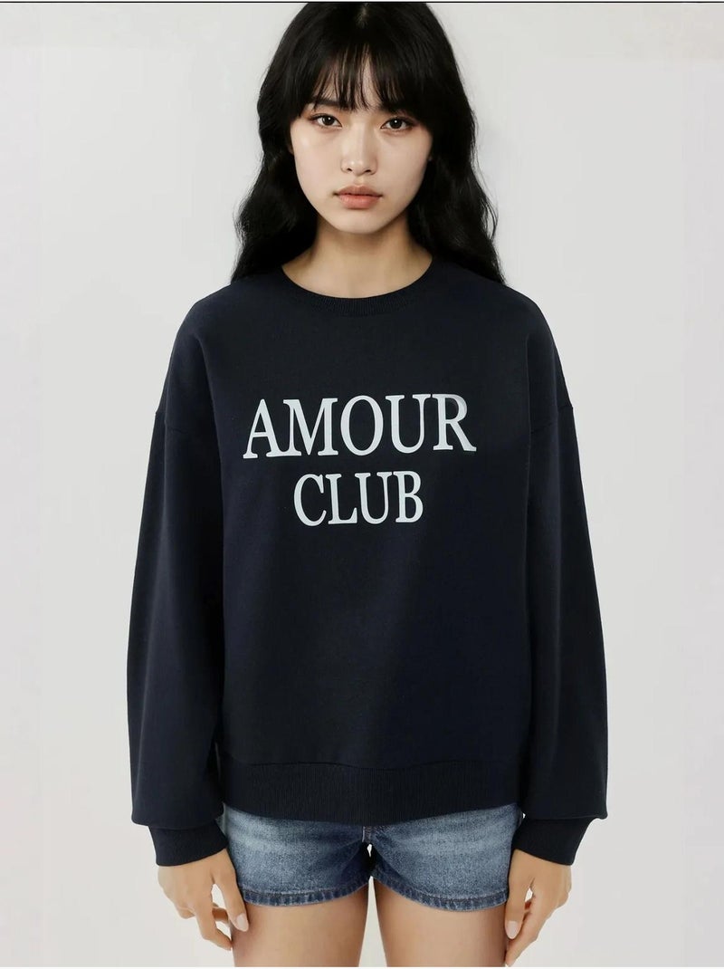 Sudadera holgada con cuello redondo y estampado hiccup Azul oscuro - Kiabi
