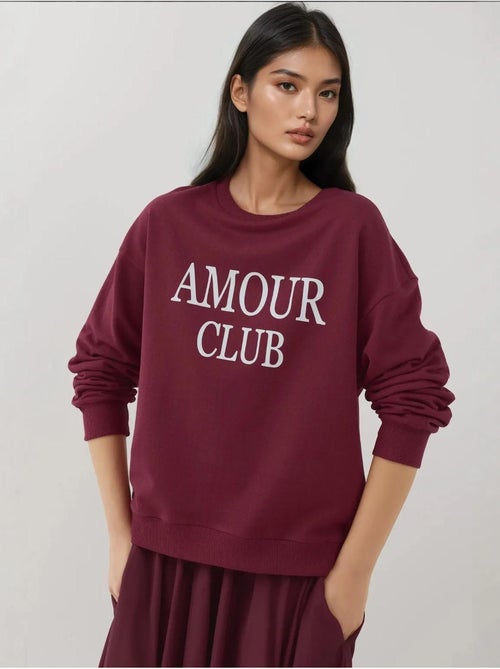 Sudadera holgada con cuello redondo y estampado hiccup - Kiabi Sudadera holgada con cuello redondo y estampado hiccup - Kiabi