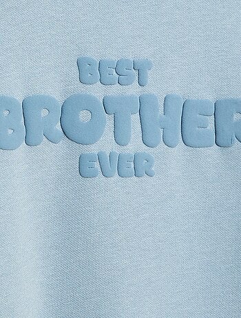 Sudadera holgada con motivo "brother
