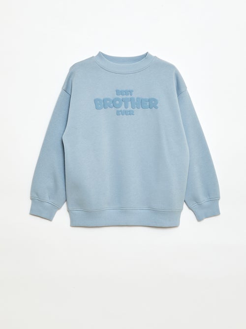 Sudadera holgada con motivo "brother" - Kiabi