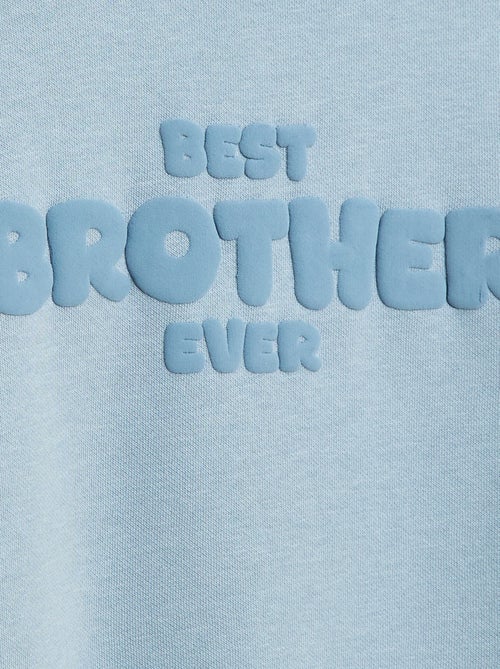 Sudadera holgada con motivo "brother" - Kiabi