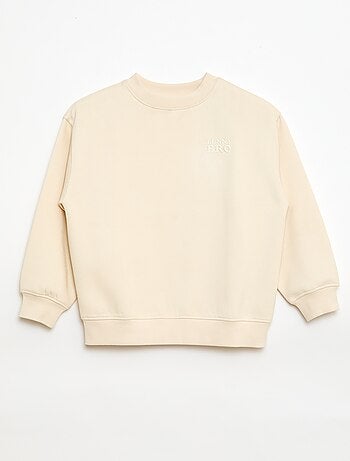 Sudadera holgada con motivo "brother