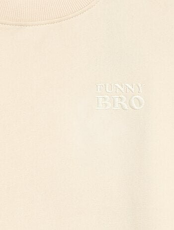 Sudadera holgada con motivo "brother