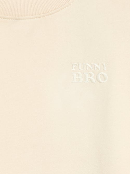 Sudadera holgada con motivo "brother" - Kiabi