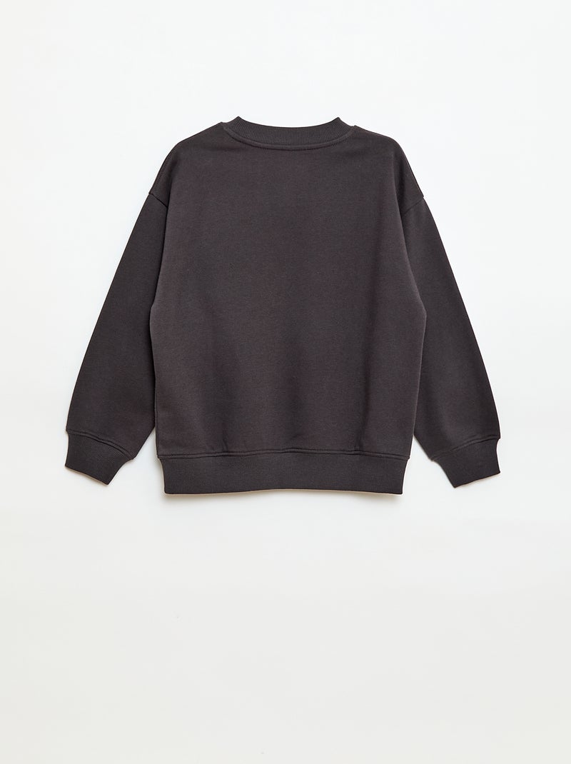 Sudadera holgada con motivo "brother" Gris - Kiabi