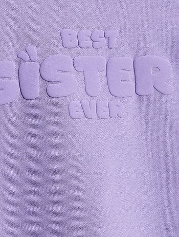 Sudadera holgada con motivo