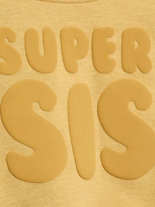 Sudadera holgada con motivo "sister" - Kiabi