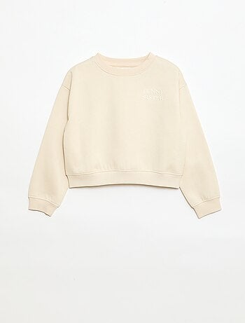 Sudadera holgada con motivo "sister