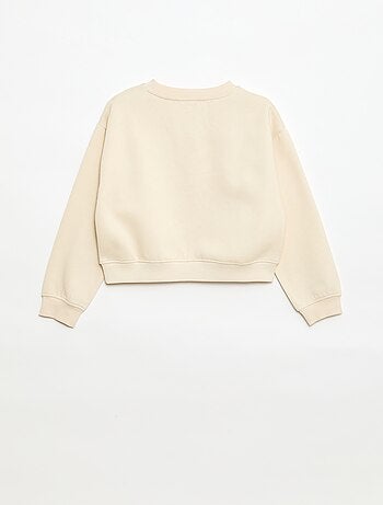 Sudadera holgada con motivo "sister