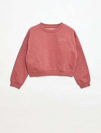 Sudadera holgada con motivo "sister