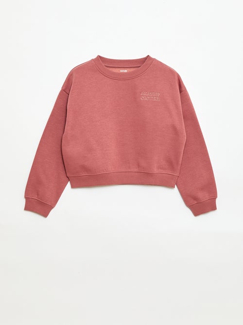 Sudadera holgada con motivo "sister" - Kiabi
