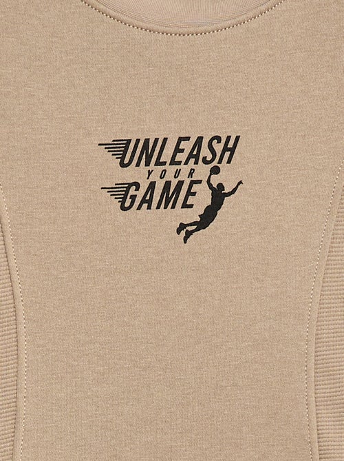 Sudadera holgada de felpa - Kiabi