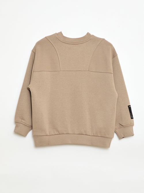 Sudadera holgada de felpa - Kiabi