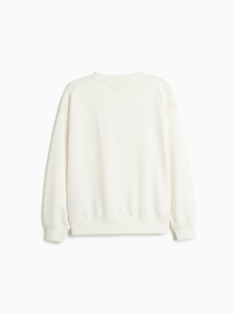 Sudadera holgada, mo fashion Blanco - Kiabi