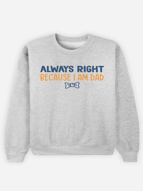 Sudadera Hombre - ALWAYS RIGHT DAD - Kiabi