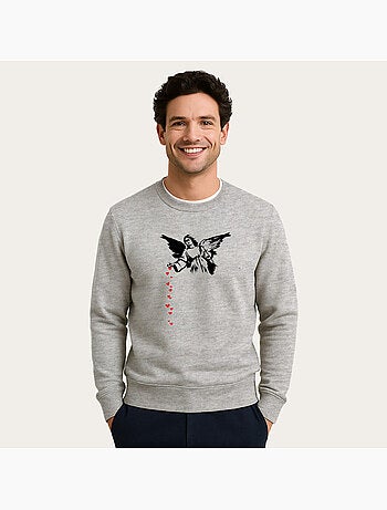 Sudadera Hombre - BANKSY ANGEL HEARTS