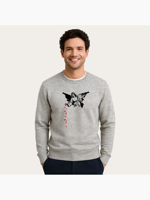 Sudadera Hombre - BANKSY ANGEL HEARTS - Kiabi
