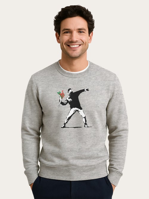Sudadera Hombre - BANKSY LOVE - Kiabi