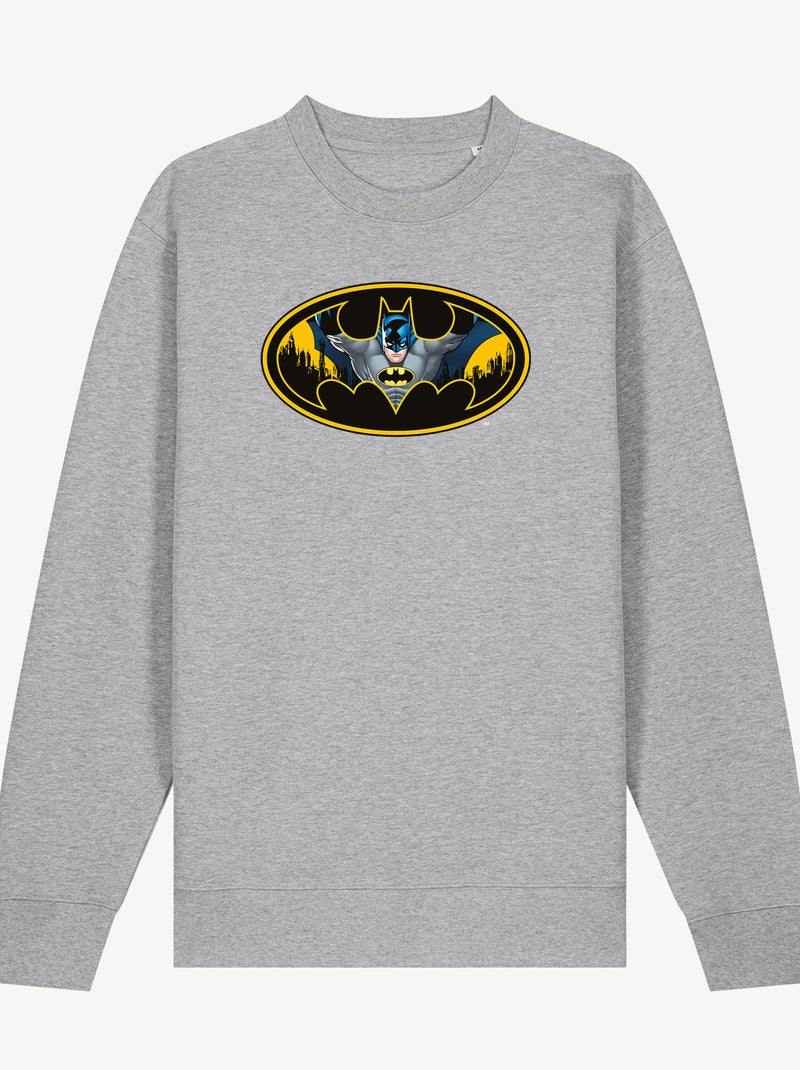 Sudadera Hombre - BATMAN LOGO COULEUR Gris jaspeado - Kiabi