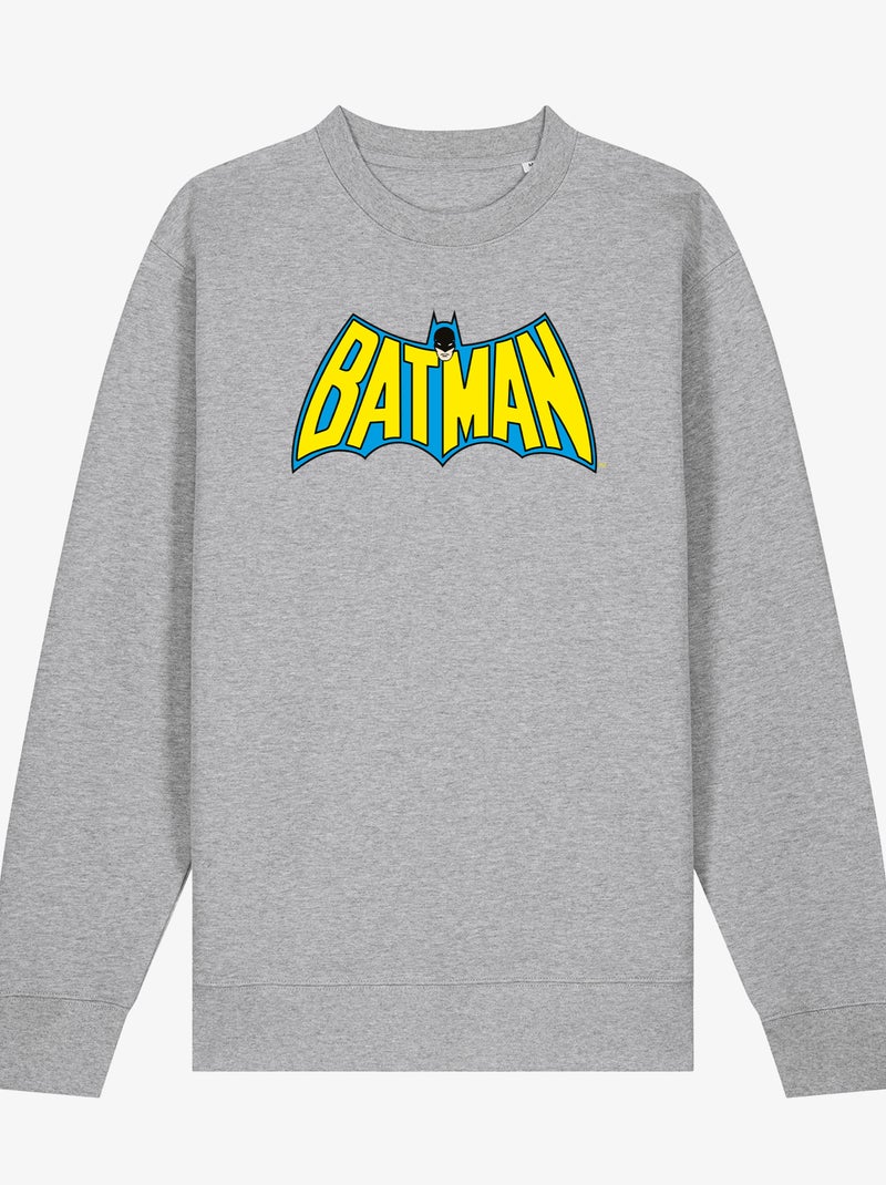Sudadera Hombre - BATMAN LOGO YELLOW BLUE Gris jaspeado - Kiabi