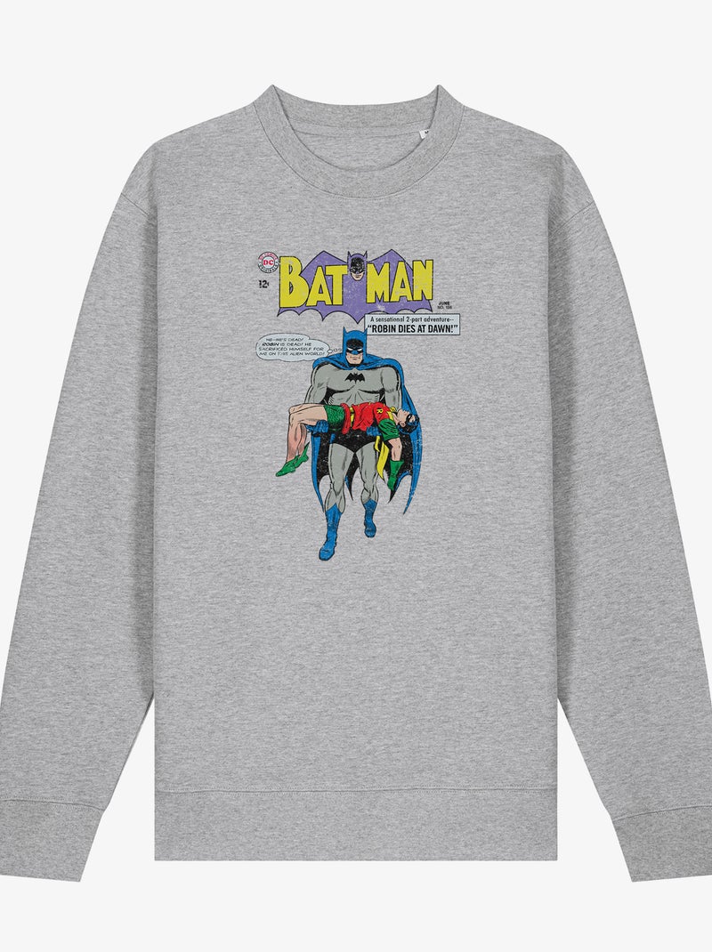 Sudadera Hombre - BATMAN & ROBIN Gris jaspeado - Kiabi