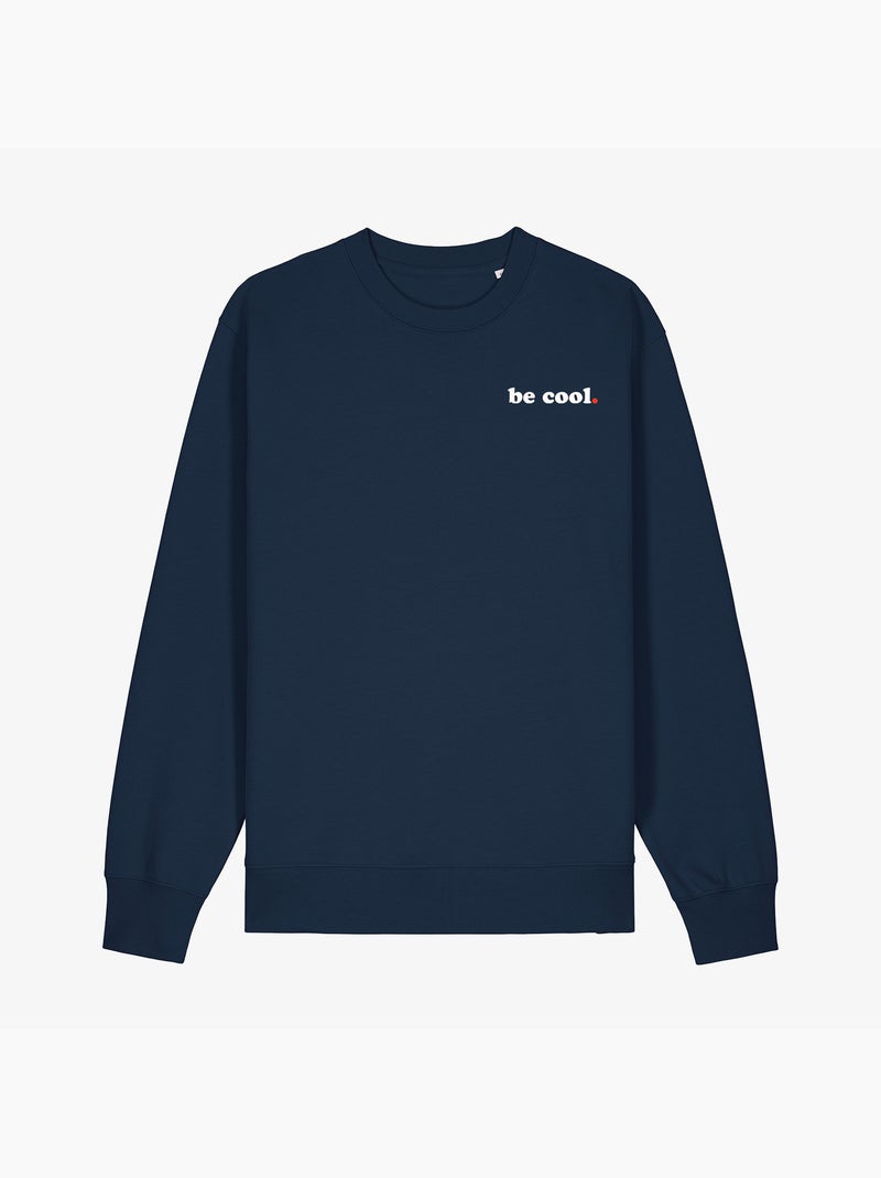Sudadera Hombre - BE COOL CŒUR Azul marino - Kiabi