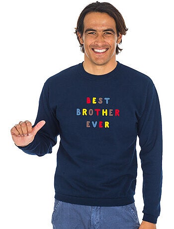 Sudadera Hombre - BEST BROTHER EVER COLORÉ WAF