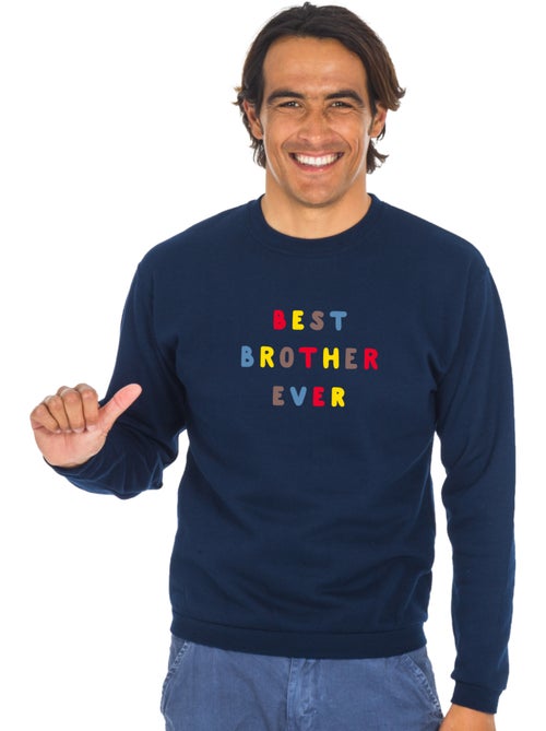 Sudadera Hombre - BEST BROTHER EVER COLORÉ WAF - Kiabi