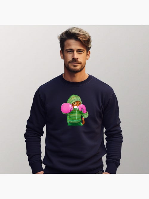 Sudadera Hombre - BOXING CAT GINGER - Kiabi Sudadera Hombre - BOXING CAT GINGER - Kiabi