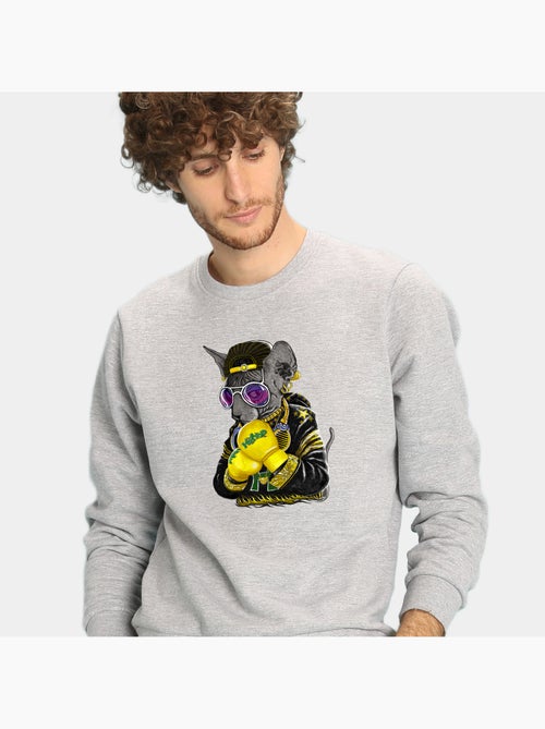 Sudadera Hombre - BOXING CAT SIAMESE - Kiabi Sudadera Hombre - BOXING CAT SIAMESE - Kiabi