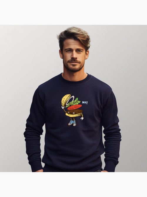 Sudadera Hombre - BURGER GREETING - Kiabi Sudadera Hombre - BURGER GREETING - Kiabi