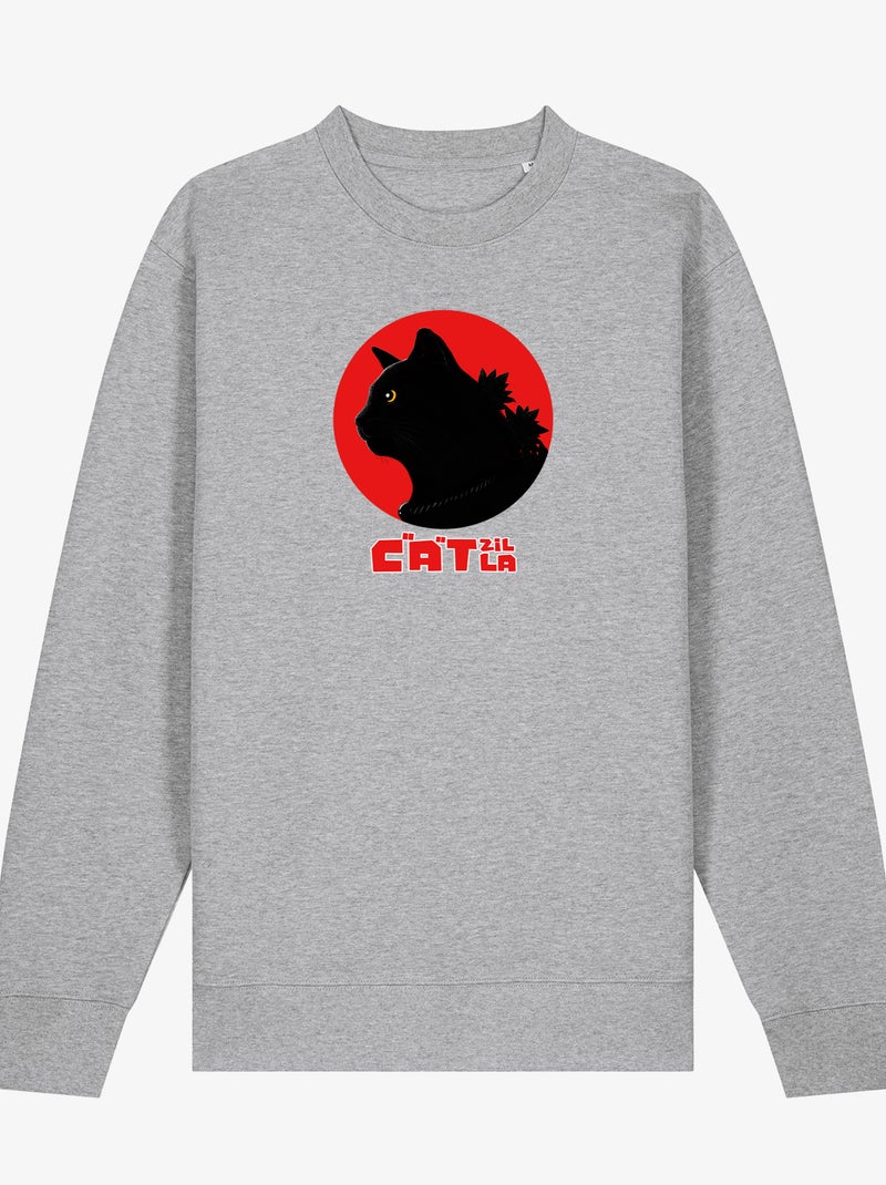 Sudadera Hombre - CATZILLA Gris jaspeado - Kiabi