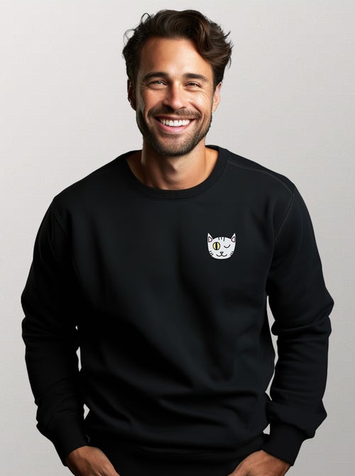 Sudadera Hombre - CHAT CLIN DOEIL CŒUR - Kiabi