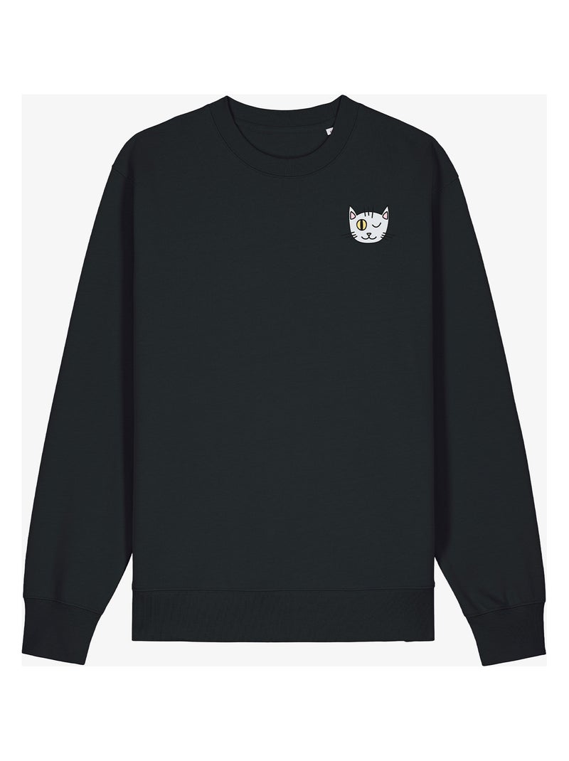 Sudadera Hombre - CHAT CLIN DOEIL CŒUR Negro - Kiabi