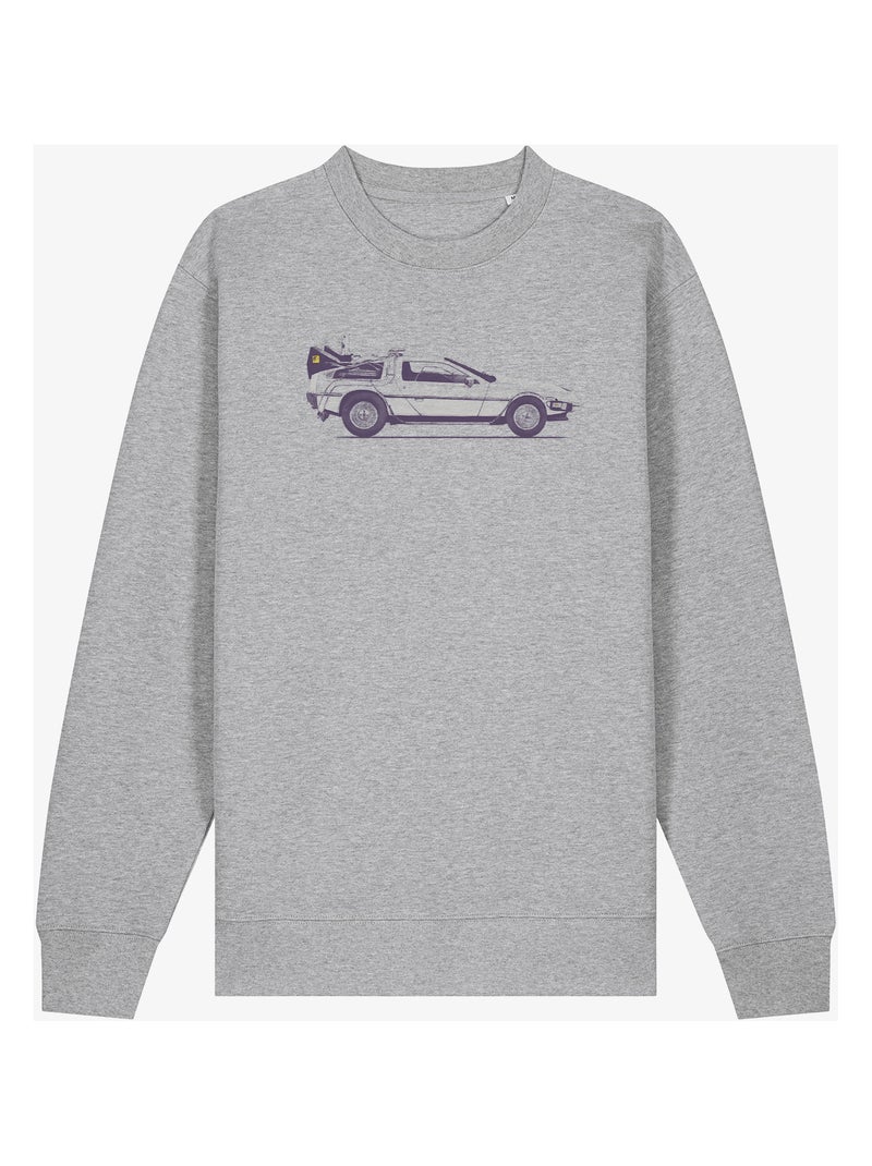 Sudadera Hombre - DELOREAN Gris jaspeado - Kiabi