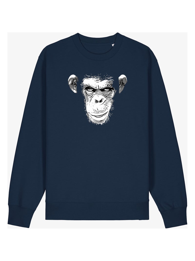 Sudadera Hombre - EVIL MONKEY Azul marino - Kiabi